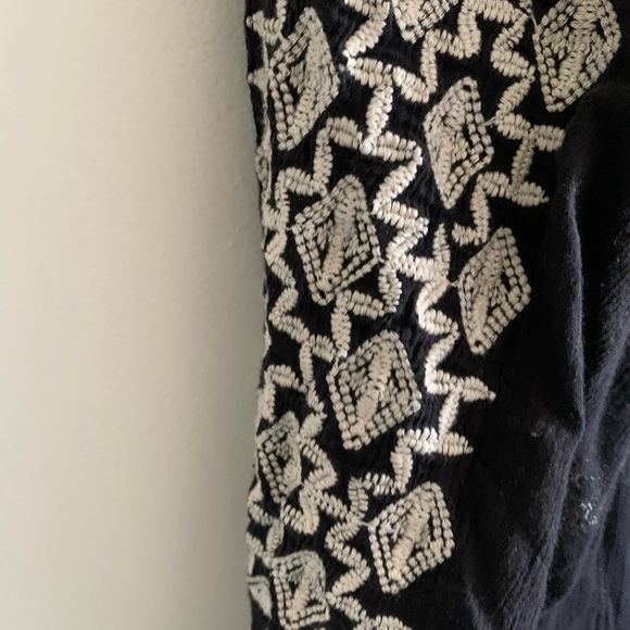 Free people style blouse embroidery boho anthropologie small xs - Picture 2 of 5